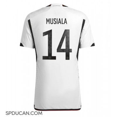 Muški Nogometni Dres Njemačka Jamal Musiala #14 Domaci SP 2022 Kratak Rukav
